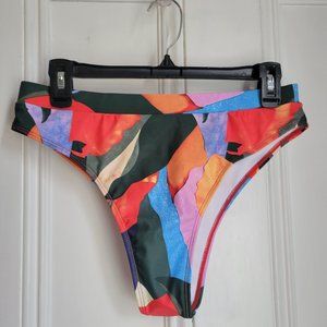 Venice Cheeky Bikini Bottom - Swimlly - NEW sz XL  green, orange